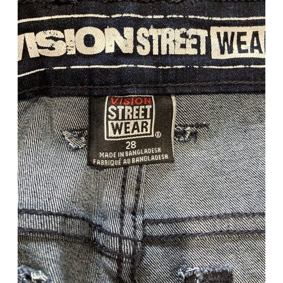 Vision Street Wear Relaxed Straight Jeans Men 31x31 Streetwear Skater HipHop Y2K - Picture 6 of 7